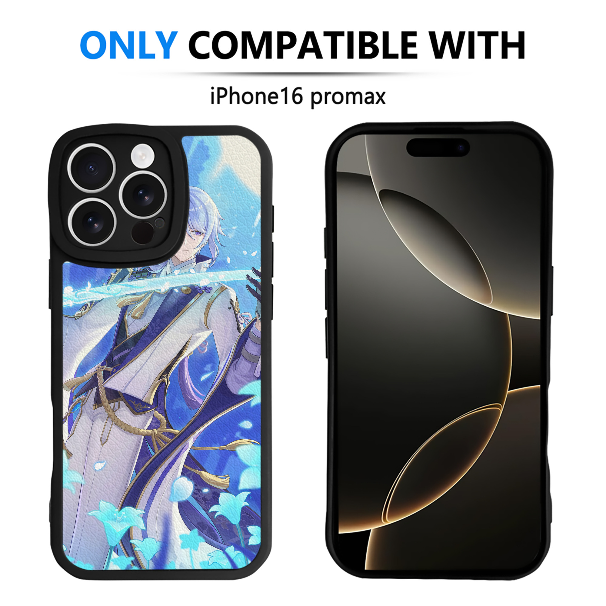 げんし神 genshin 【iPhone 16シリーズ対応】シリコンスマホケース（レザー調） 材質：シリコン